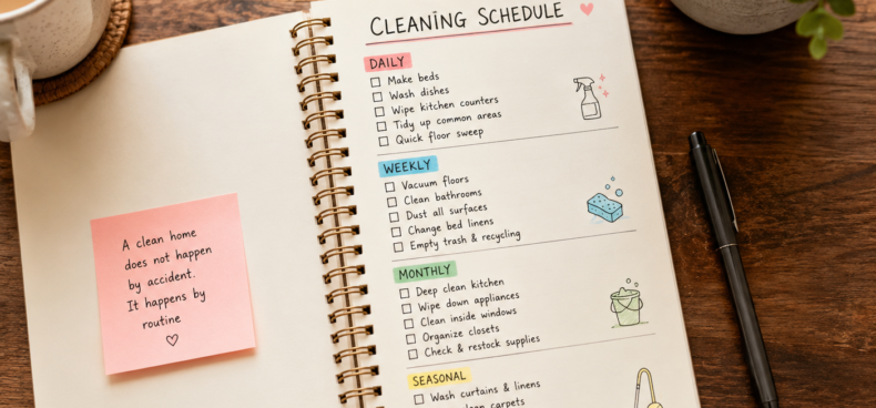 Las Vegas home cleaning schedule and routine guide for desert homeowners
